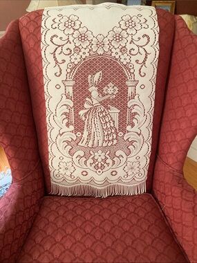 Set of 4 Vintage, never used chair back covers from Scotland